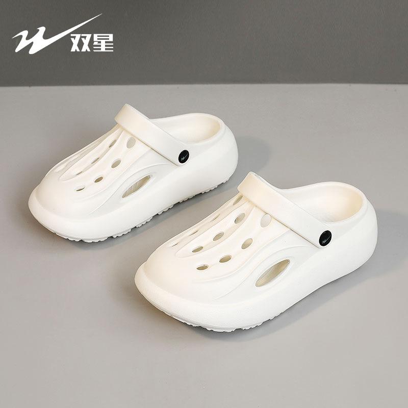 LR slippers new summer slippers wear soft-soled Mori heightening hole shoes