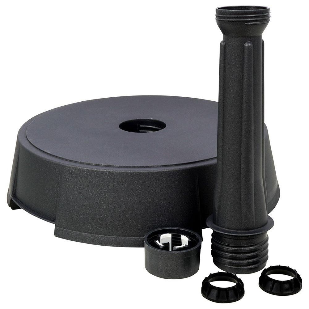 Anthracite Concrete Garden Umbrella Base 15 Kg