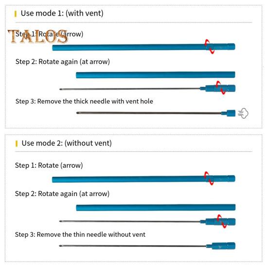 1 Set Fish Venting Needle Heavy Duty Deep Sea Fish Exhaust Hollow Needle Driller Freshwater Saltwater Fishing Accessories