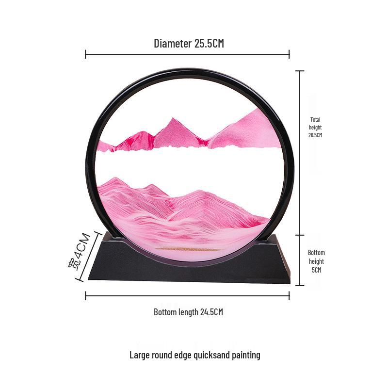 3D Dynamic Quicksand Hourglass Painting - Creative Home & Wine Cabinet Decor Gift