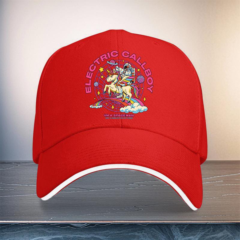 Electric Callboy Unicorn Astronaut Baseball Cap Polyester Casual Adjustable Adult Headwear One Size