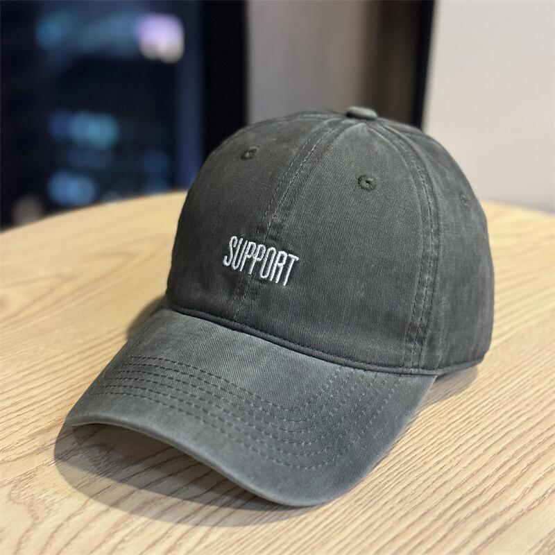 New Foreign Style Versatile Letter Embroidery Soft Top Baseball Cap Women's Tide Spring and Summer Niche Wind Shading Cap Men