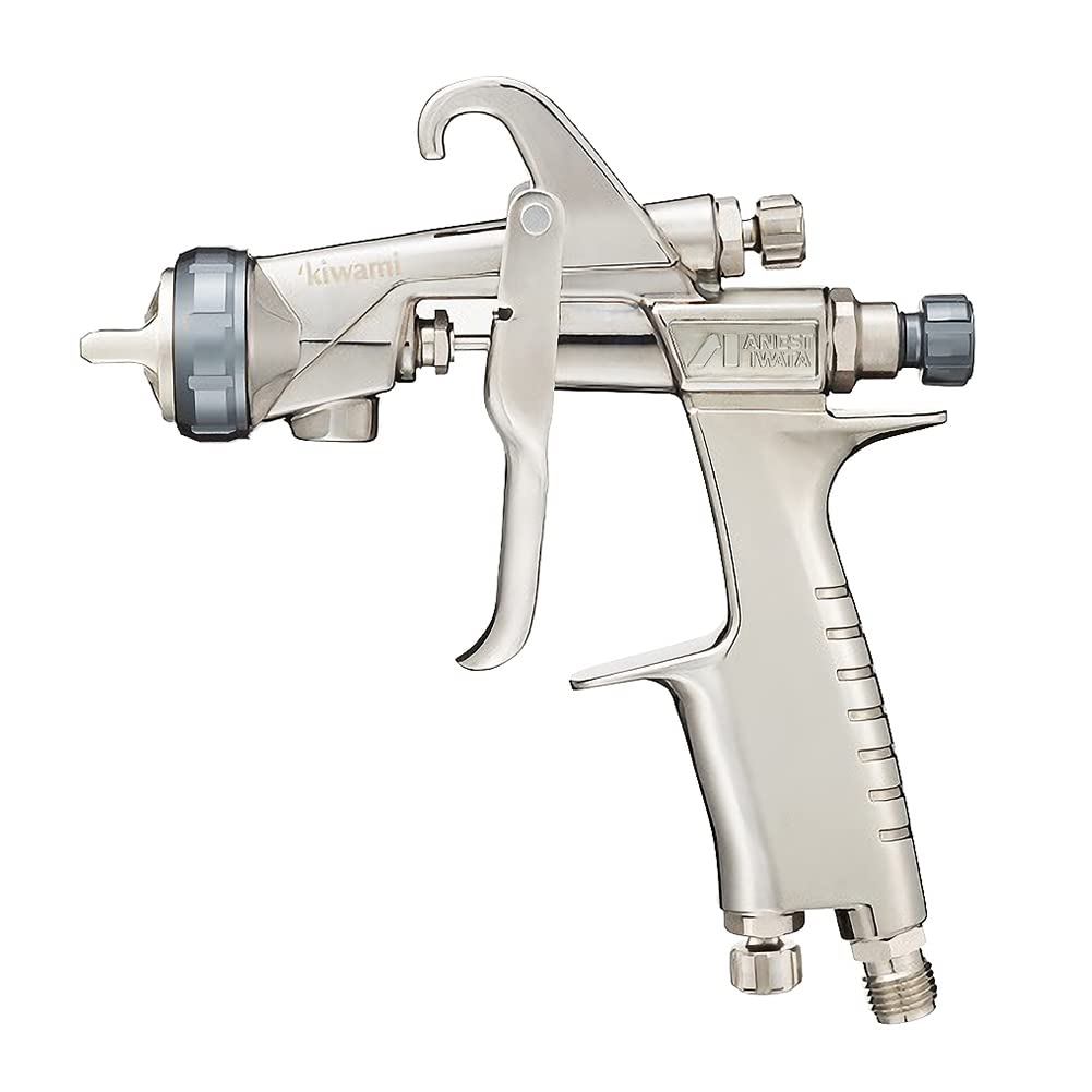 Anest Iwata KIWAMI Gun Series Gravity-Fed Spray Gun, 1.4mm Diameter, KIWAMI-1-14B8, Silver