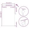 VidaXL Blackout Roller Blind Fabric Width 131.6 Cm Polyester 4011187