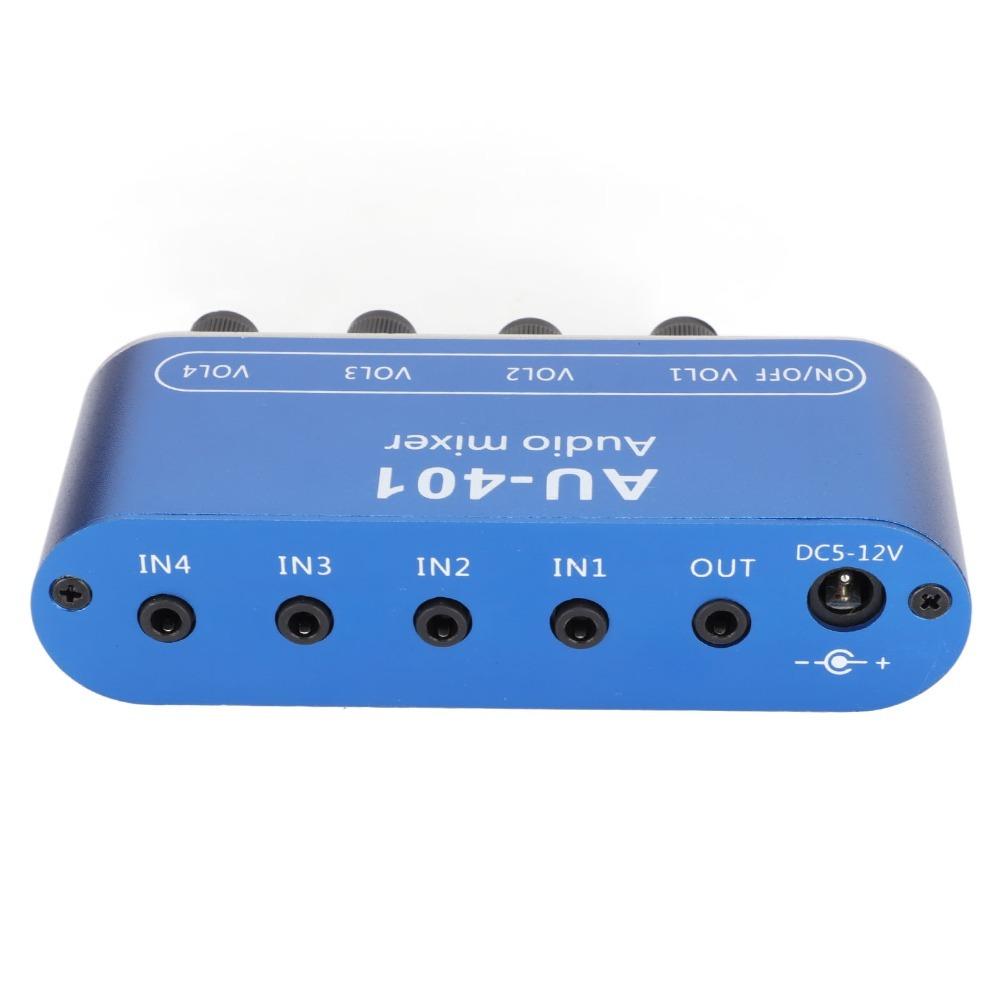 3,5mm Mini Stereo Mixer Stereo Sound Soundwähler Verstärker 4 in 1 Ausgang Mixer Heim-Audiosystem
