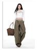 Women's Patchwork High-Waist Slimming Wide-Leg Pants - Spring/Autumn 2026