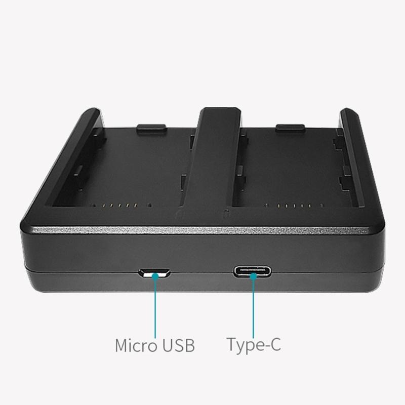 Camera Battery Charger Micro USB and Type-C Dual-Slot For NPX-108 Digital Camera RX200 Battery Charging