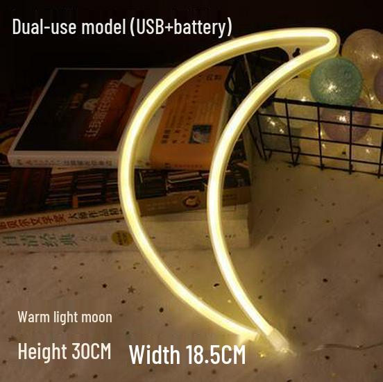 Manufacturer's New LED Neon Light: Lightning Cloud, Planet, Heart, Rainbow – Perfect for Christmas Night Décor.