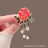 New Alloy Brooch High-end Niche Women's Peony High-end Pin Coat Suit High-end Versatile Brooch