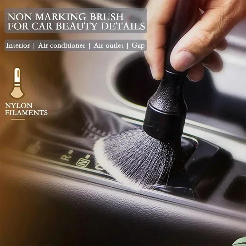 Car Ultra-Soft Detailing Brush Super Soft Auto Interior Detail Brush Duster Brush Wash Accessories Car Cleaning Tools
