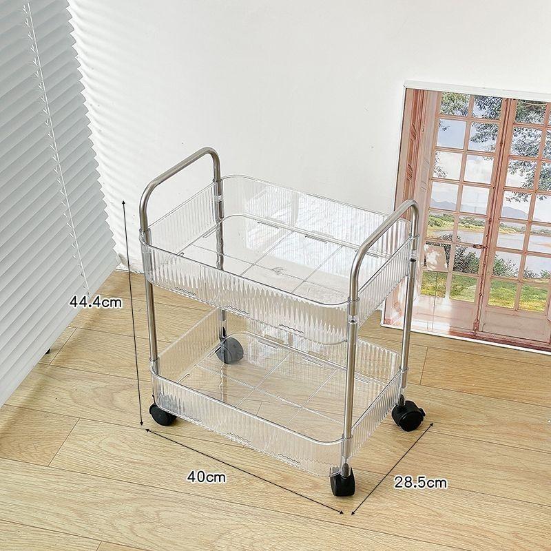 Chariot utilitaire roulant de salle de bains, organisateur de rangement coulissant, unité d'étagère Mobile, chariot de rangement de cosmétiques pour cuisine de bureau