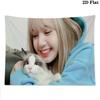 LISA Wall tapestry, aesthetic printed fabric blanket, suitable for bedroom, living room, and home decor.