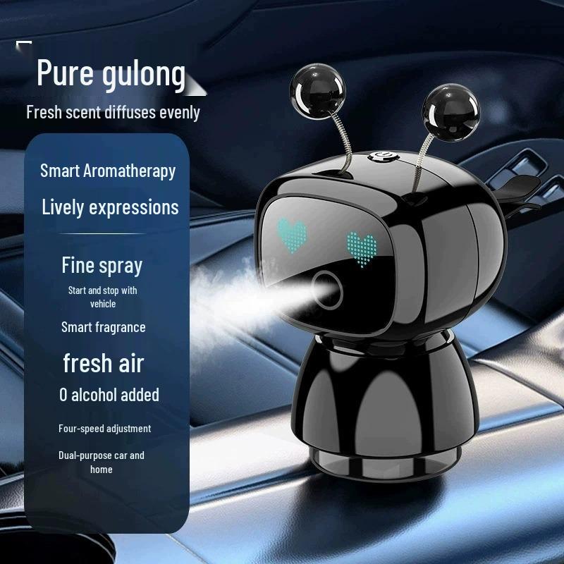 Creative Car Aroma Diffuser: Long-Lasting Fragrance Robot Ornament for Air Vent Decoration