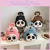 Adorable Cartoon Panda Backpack For Toddlers Oxford Cloth Breathable Kindergarten Bag