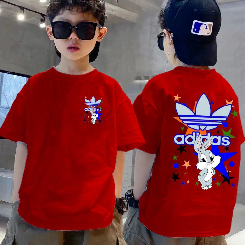 Round Neck Children's Short Sleeved T-shirt