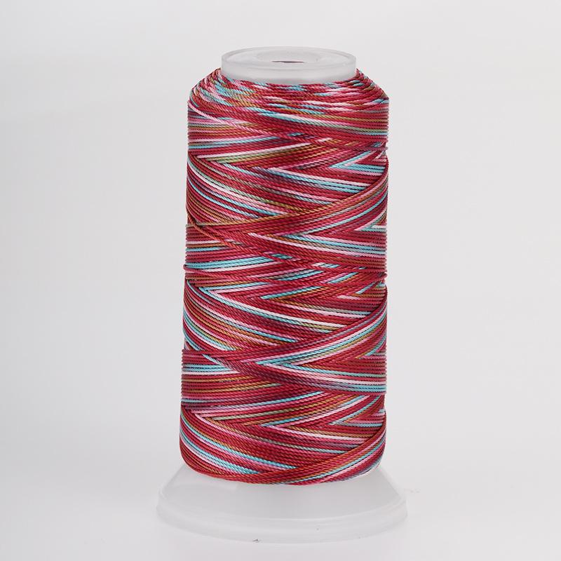 18-Strand Variegated Yarn Bracelet Weaving Cord – Gradient Dragon Scale Koi Thread DIY Material