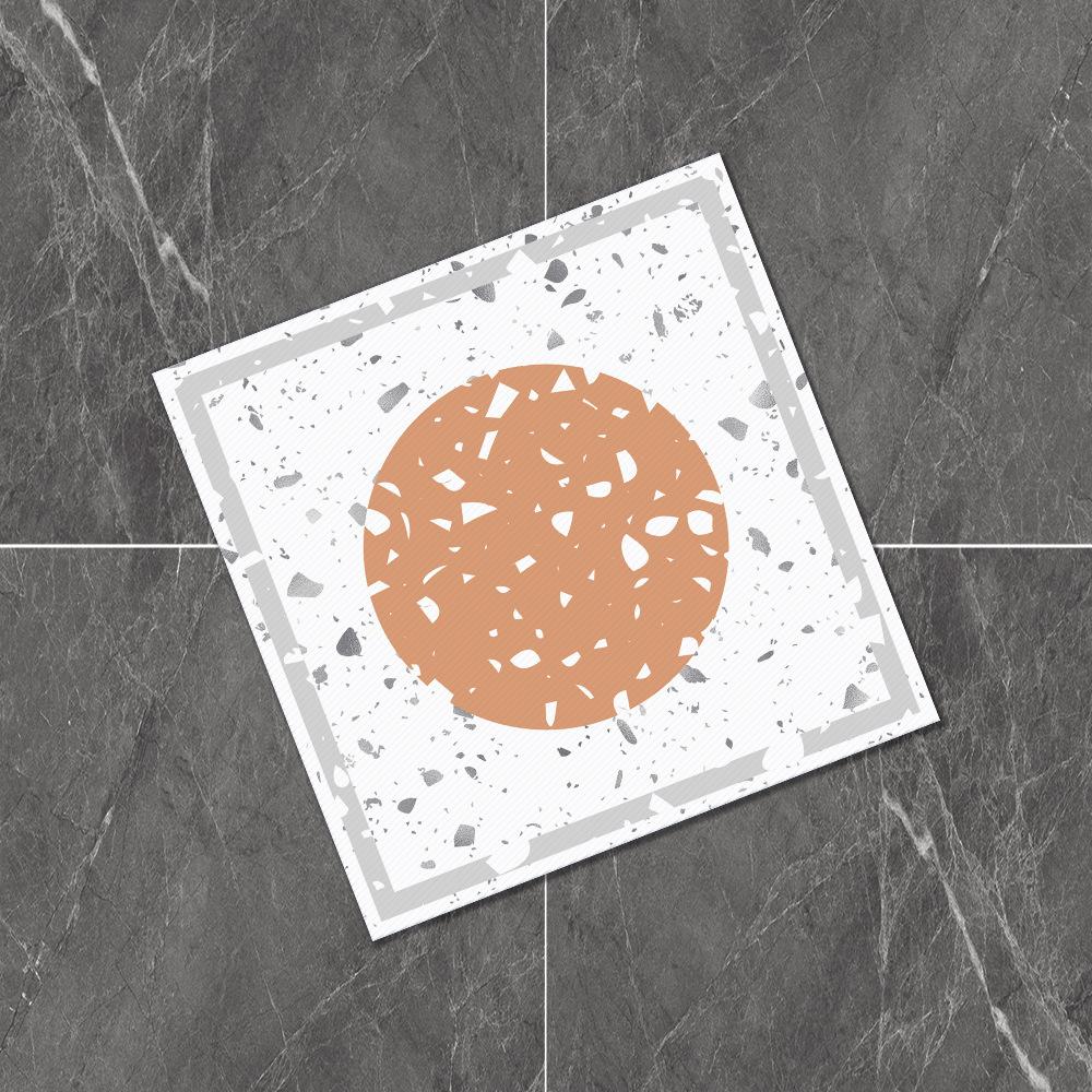 

Meiji Floor Sticker Self-Adhesive Living Room Floor Beautification Pvc Tile Terrazzo Texture Non-Slip Decorative Floor Sticker Waterproof 30*30CM*4PCS