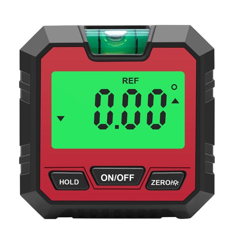 Digital Angle Finder Compact LCD Display Digital Angle Gauge & Level Tool 4x90° 2x180° Essential Woodworking Electrical