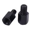 2Pcs Motorcycle Rearview Mirrors Conversion Black Mirror Adapters M10 10Mm M8 8Mm Bolt Clockwise Anti-Clock Right Left Thread