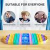 Big Game Fidget Toy, Rainbow Chess Board Push Bubble Fidget Sensory Toys for Parent-Child Time, Giant Decompression Toy