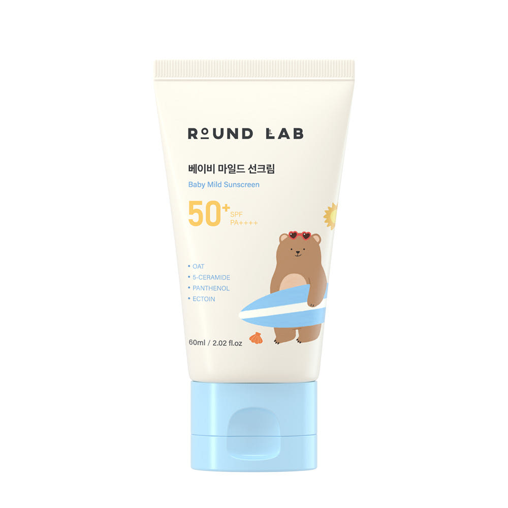 Round Lab Baby Mild Sun Cream 60ml SPF50+ PA++++ Gentle UV Protection Sunscreen