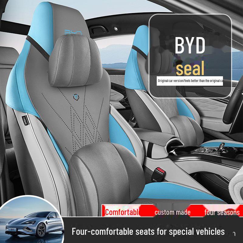 

BYD Seal All-Season Car Seat Cushion & Cover Set Gray Coffee [Standard Five-Seater]
