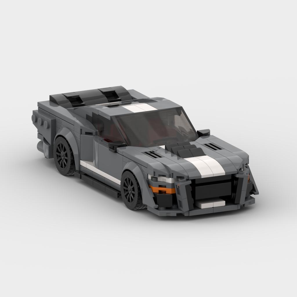 MOC Shelby GT500 476 pezzi da corsa Racer Blocchi da costruzione Mattoncini Giocattoli Creativi Garage per Ragazzi Regali