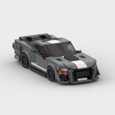 MOC Shelby GT500 476 Teile Rennfahrer Bausteine Ziegel Kreative Garage Spielzeug für Jungen Geschenke