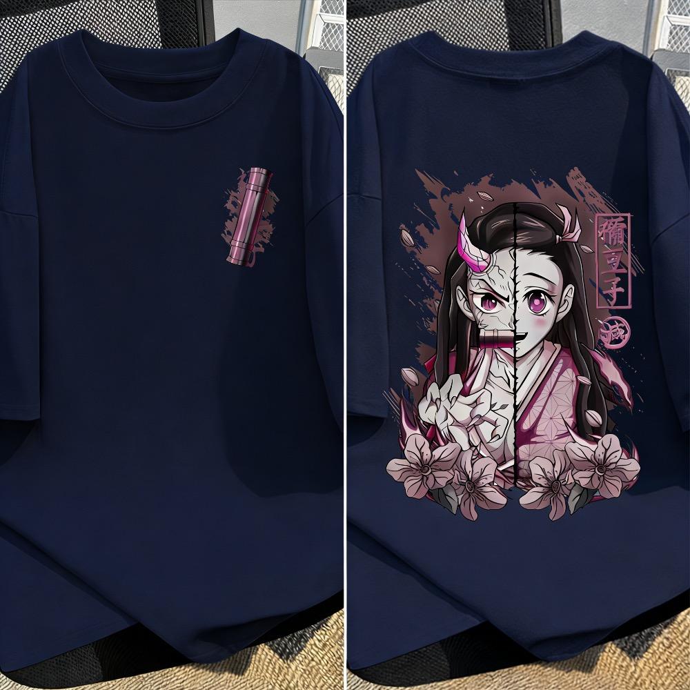Demon Slayer Anime Printed Unisex Women Tshirt Casual Top Fashion Harajuku Style Street Wear Y2K 2026 New Summer
