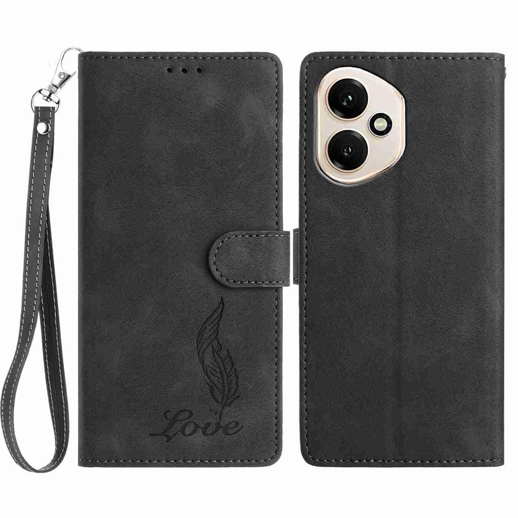 Quill Pen Embossed Pattern Flip Card Design Wallet Case for Huawei P10-P50,Honor 9 Lite,Y6P,Y5 2018,P40,P20 Lite,Magic7...(8-Color)