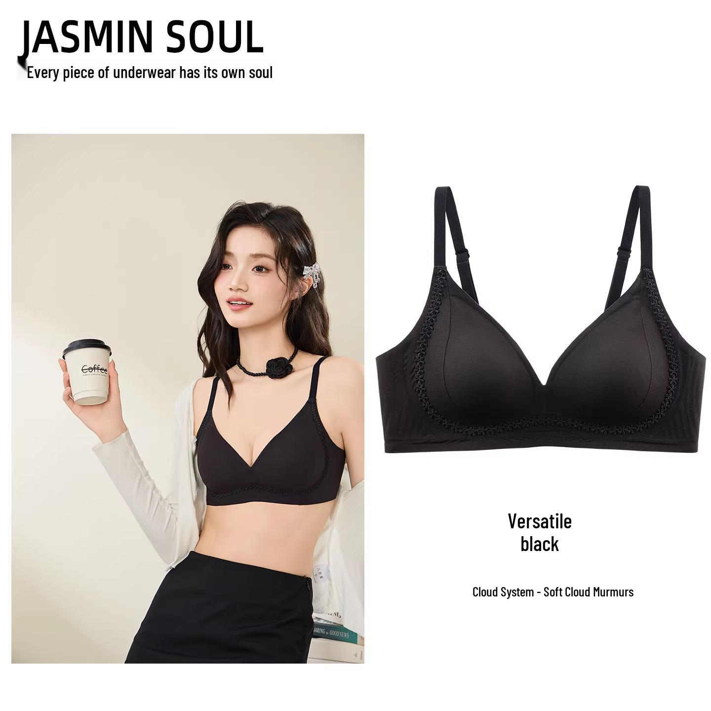 

Small Lace Seamless Wire-Free Bra: Breathable, Soft Support, Anti-Sagging for Small Busts M [Recommended weight 85-100 lbs]