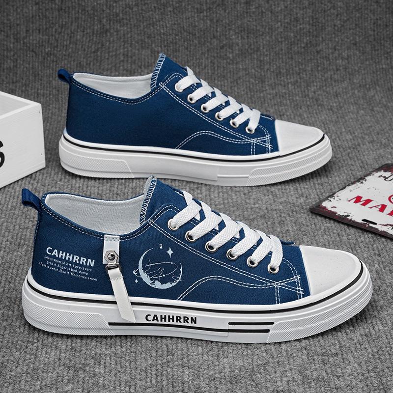

Men s shoes low-top canvas shoes student youth skateboard shoes men s summer 2024 new casual trendy shoes flat bottom 44
