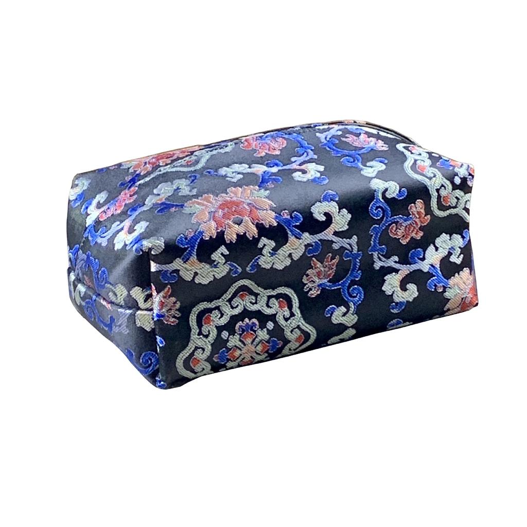 Chinese-style Vintage Tissue Case Tissue Cover Fabric Drawing Box Living Room Bedroom Table Paper Storage Bag Household Desktop