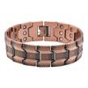 Retro Red Copper Magnetic Men's Bracelet with Negative Ion Energy