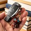 Sandalwood Cat Keychain Pendant - Cute USB Lanyard & Car/Backpack Ornament for Men and Women