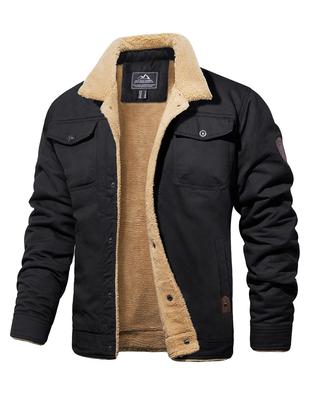 Dokajan Work Clothes Jacket Boa Lining Outerwear Fashion Jumper Work Blouson Winter Black 2XL [MAGCOMSEN] Men's