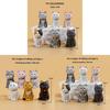 Mini Cat Pvc Animal Desktop Figurine With Creative Design For Home Decor Collection