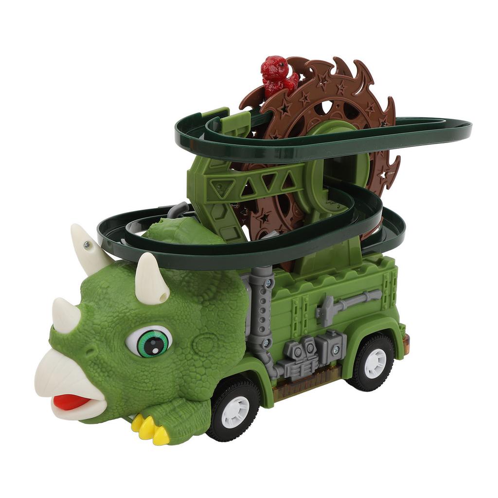 Dinosaur Track Toy Sliding Glide Universal Rotating Electric Car Toy for Kids Children