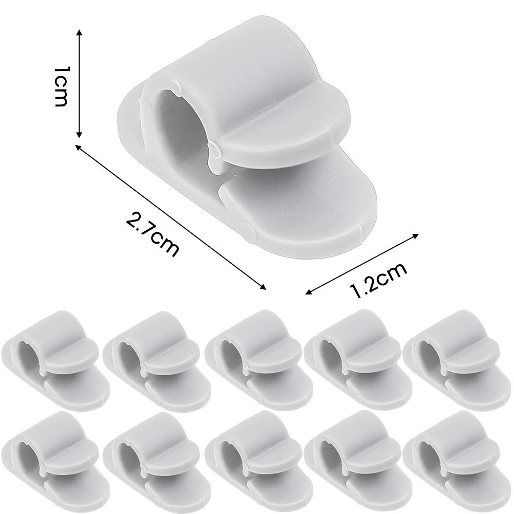 5/100 de bucăți Clipuri de cablu autoadezive Suport de suspendare pentru șir de lumină de perete Organizator de cabluri de sârmă pentru depozitarea mașinii de acasă, birou, clemă fixă