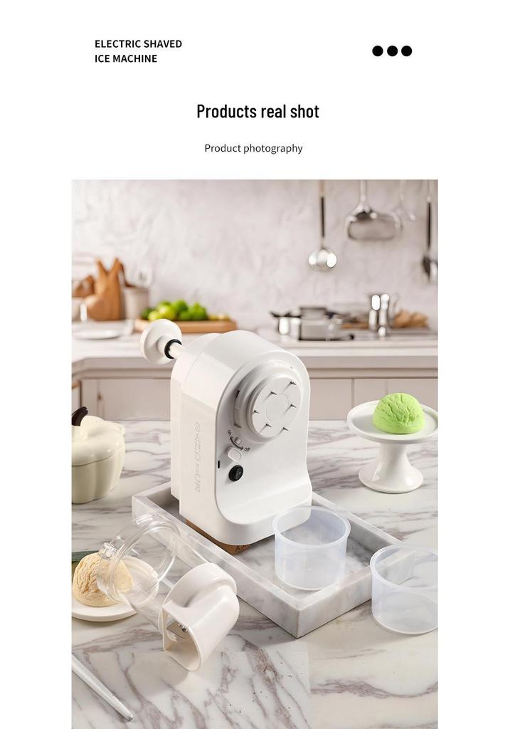 Wireless Automatic Electric Ice Shaver for Home, Milk Tea, Cold Drinks, and Snow Ice
