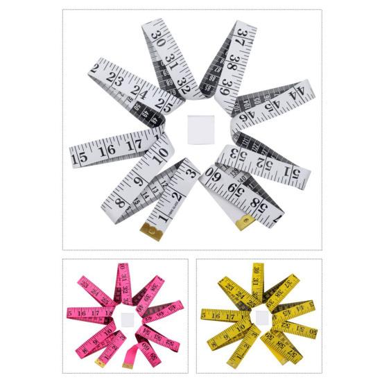 3Pcs 1.5M/60-inch Double-sided Tape Measure Mini Soft Measuring Tape Portable Tailor Sewing Cloth Weight Loss Body Measuring Tape Flexible Ruler Tape