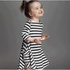 Charming Parent-child Dress Clothes Set Featuring Striped Half Sleeve Baby Girl Dress