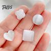 Cat Eye Stone Brooch Cat's Magnetic Button, No Sew Safety Button Pin for Collar Scarf Shirts Sweater, Round Square Love Heart Decorative