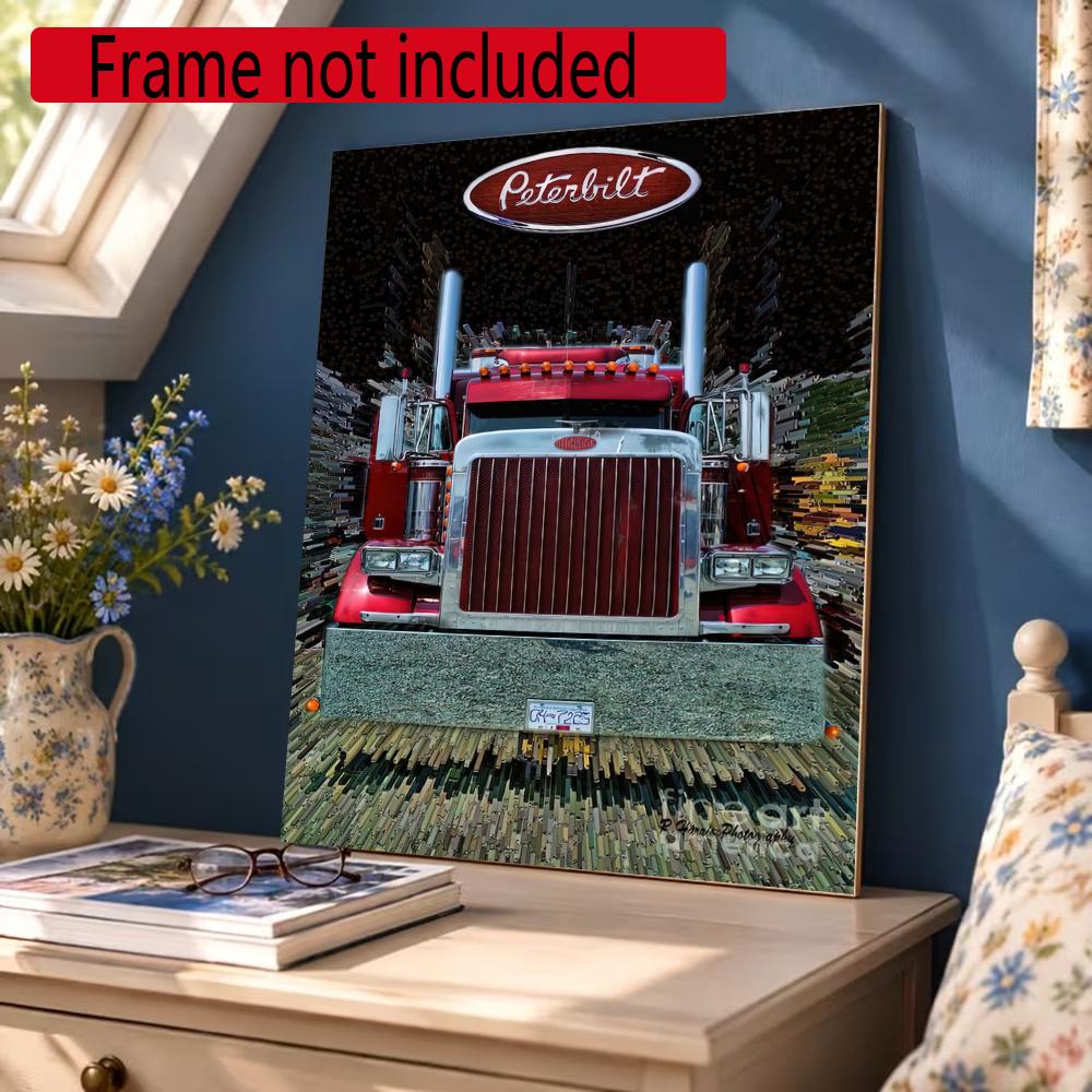 Kenworth 5D Diy Diamond Painting Round Diamond Mosaic Suitable For Beginners Diamond Painting Rhinestones Gift Frameless