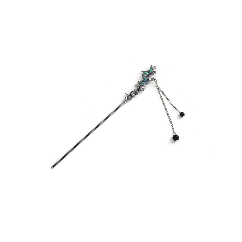 Nowy Chiński Sen Fioletowy Motyl Chwost Spinka do Włosów Trend Narodowy Styl Starożytny Zimny Wiatr Nisza Spinka do Włosów Krok Rocker Kobieta