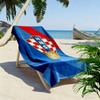 Kroatischer Fußballverband HNS Strandtuch zum Bedrucken, Großes Weiches Schnelltrocknendes Handtuch für Strand Camping Schwimmen