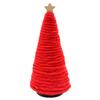 1Pc Mini Christmas Tree Tray Christmas Gift Desktop Christmas Tree Decoration Woolen Christmas Tree