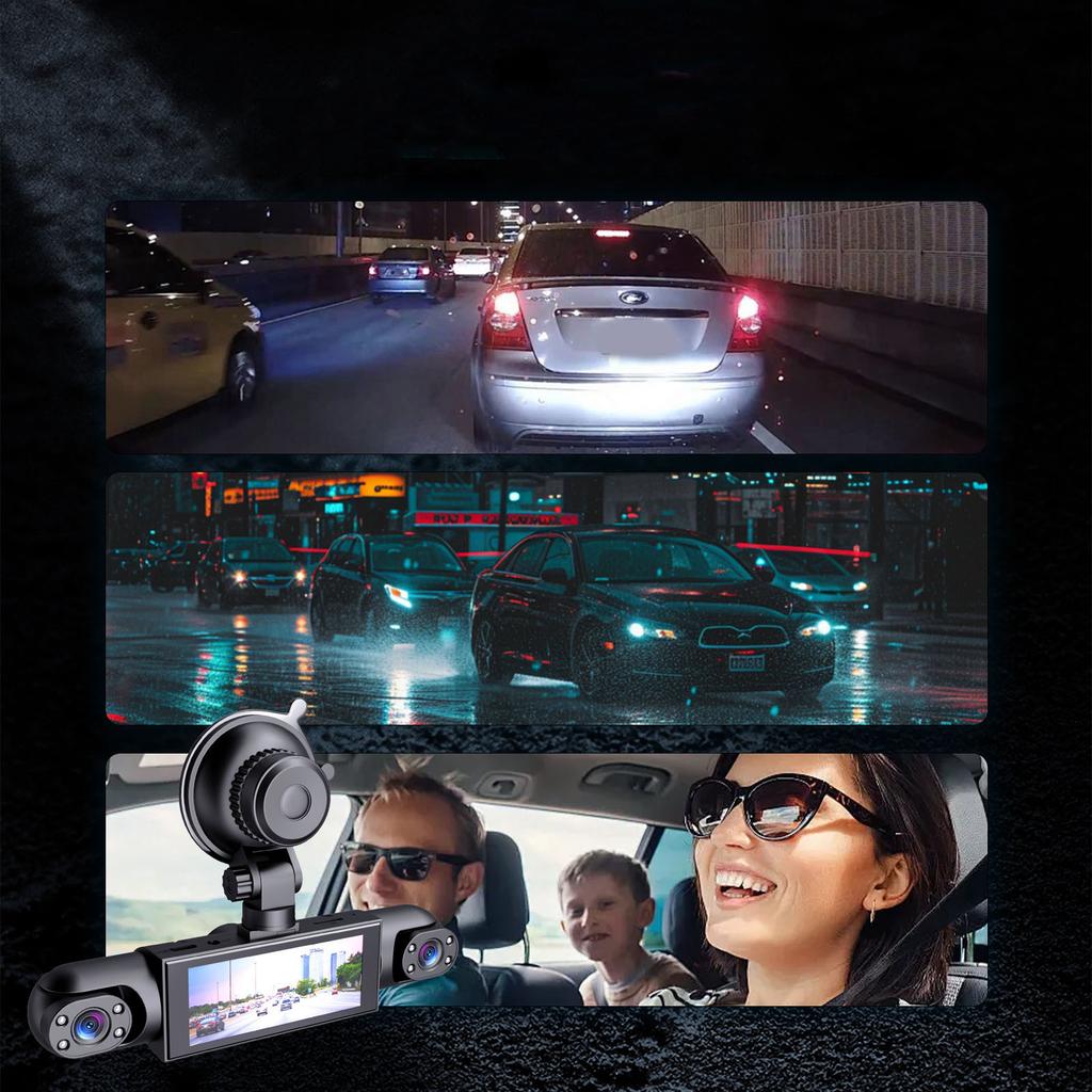 Four Lens Monitoring Driving Recorder With Image