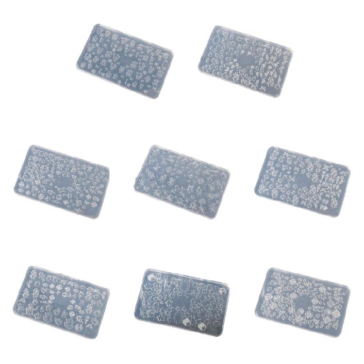 Professional Nails Art Molds Flower Theme Small Accessories Mold Nails Decorative Molds for Salon Manicure Decorations