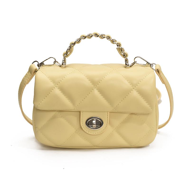 Handheld Solid Color Square Single Shoulder Crossbody Bag Women Fashion Gift